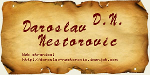 Daroslav Nestorović vizit kartica